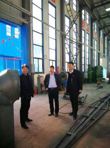 熱烈歡迎城關鎮(zhèn)尚旭敏書記、張?zhí)炝宙?zhèn)長來我廠視察工作！